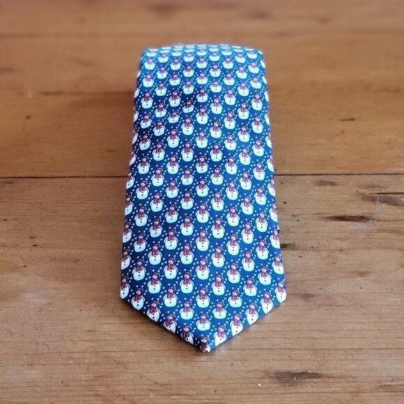 NWT JOY Men's Snowman Christmas Tie - Picture 1 of 5